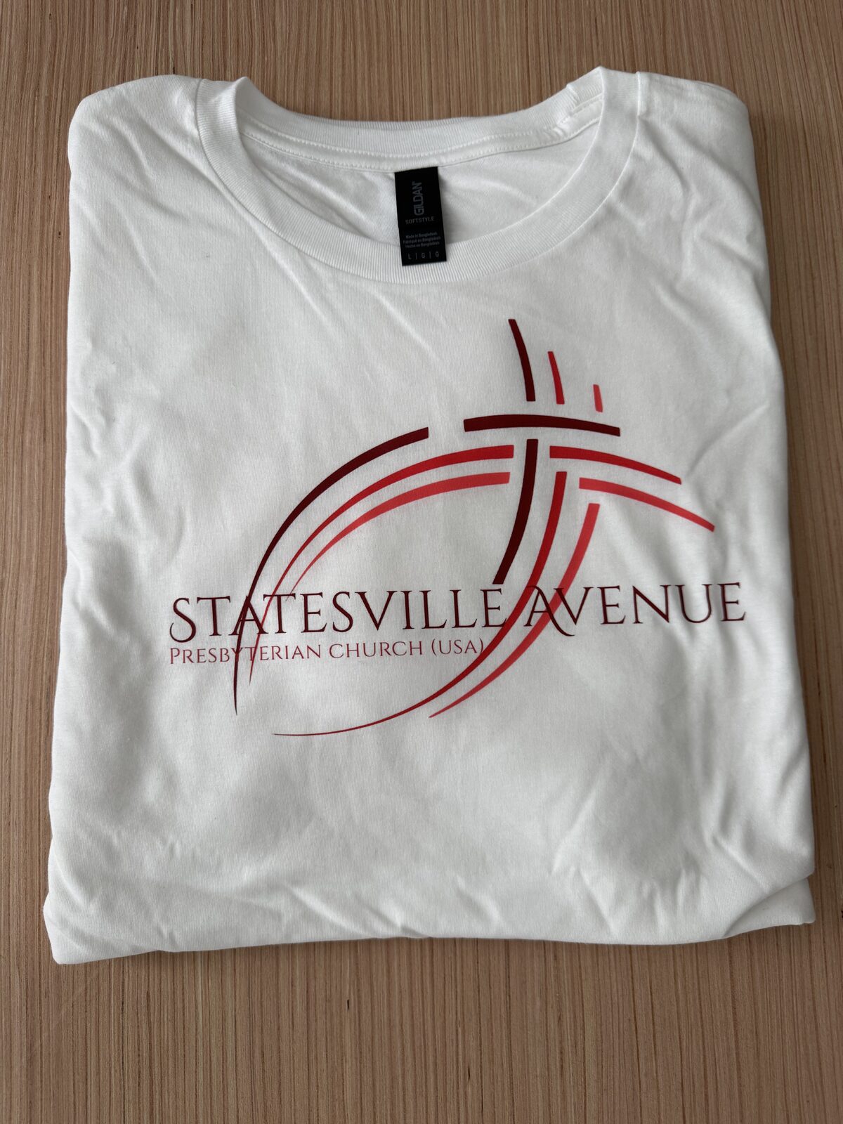 Custom screen printed t-shirt for Statesville Avenue Presbyterian Church