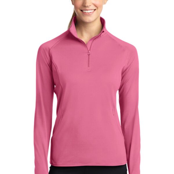 Ladies Sport Wick ® Stretch 1/4 Zip Pullover Thumbnail